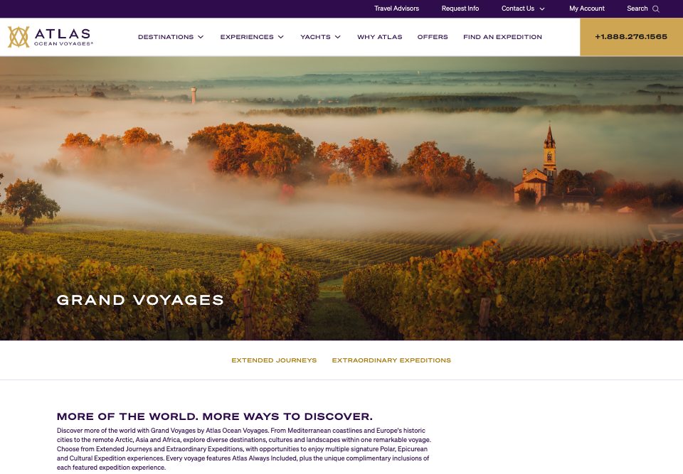 Grand Voyages page, option C: Bordeaux