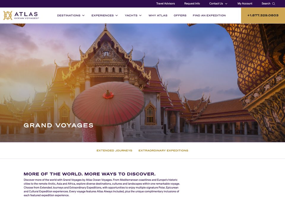 Grand Voyages page, option D: Bangkok