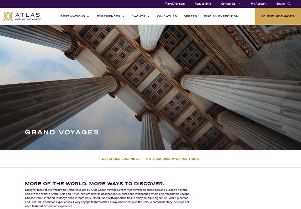 Grand Voyages page, option E: Athens